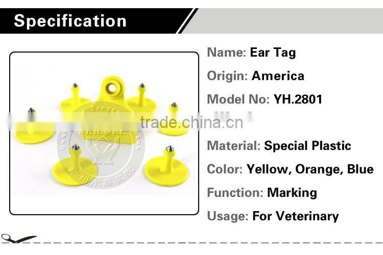 pig ear tag For Veterinary Instruments High quality Ear tag for Pig with number