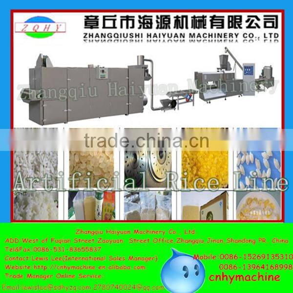 Shandong HAIYUAN Artificial rice making machine/processing line snack food automatic machinery
