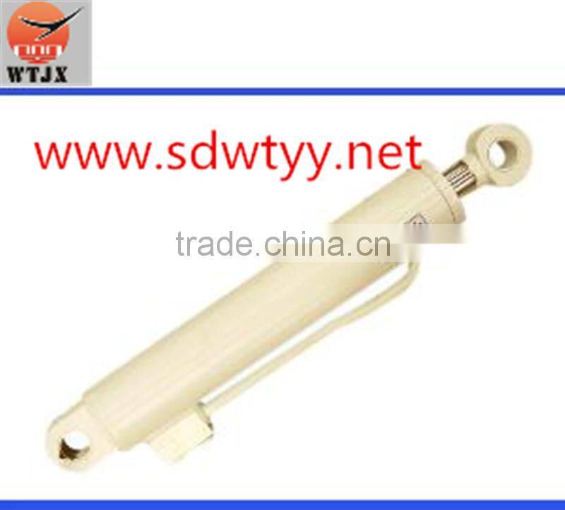 telescopic hydraulic cylinder mounted on trash truck