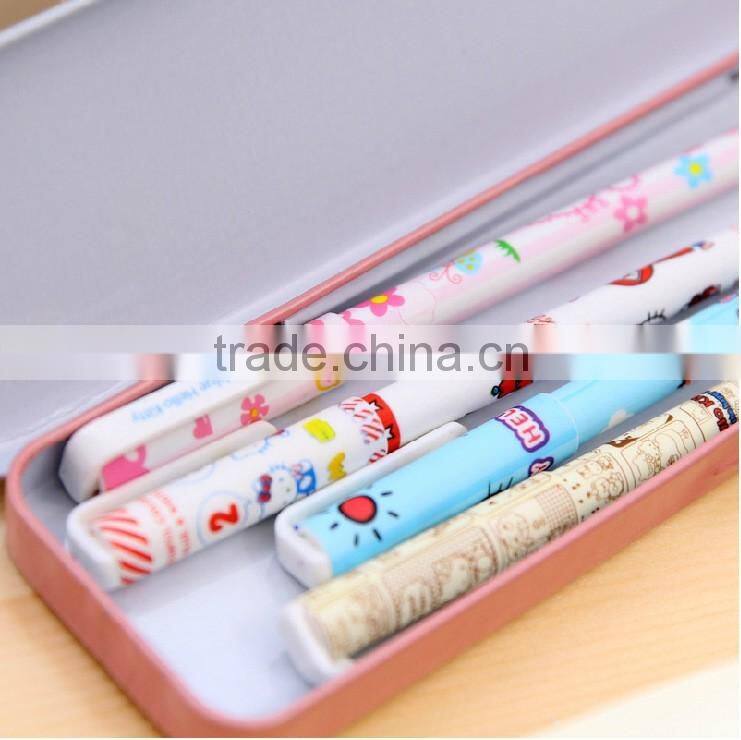 factory wholesale metal pencil case rectangular cartoon metal tin case