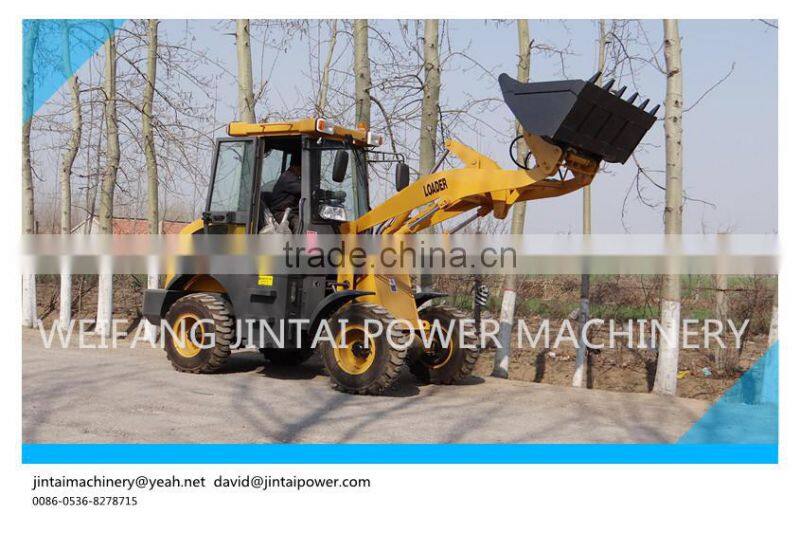 China factory supply 2 TON JT920 wheel loader with CE, 1.0-1.2m3 bucket capacity