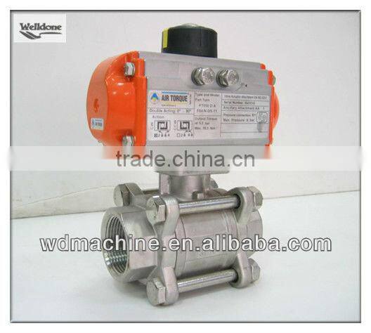 Pneumatic Three Way Ball Valve