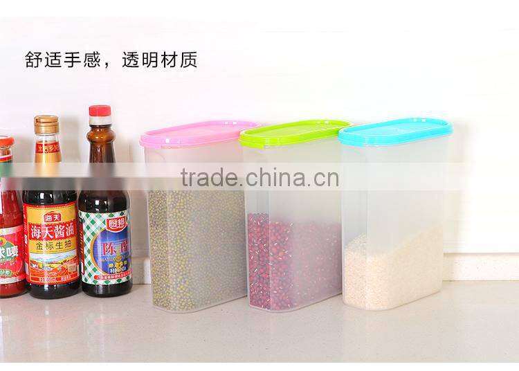 Oval 2.3L food container keep fresh with cover--blue