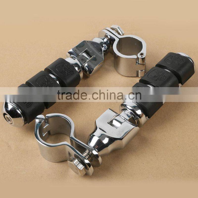 New Chrome Front Footrest Foot Pegs 30mm