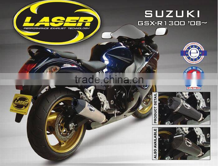 For SUZUKI GSX-R1300 2008- SM Motorcycle Exhaust Pipe LASER Delta slip-on mufflerset