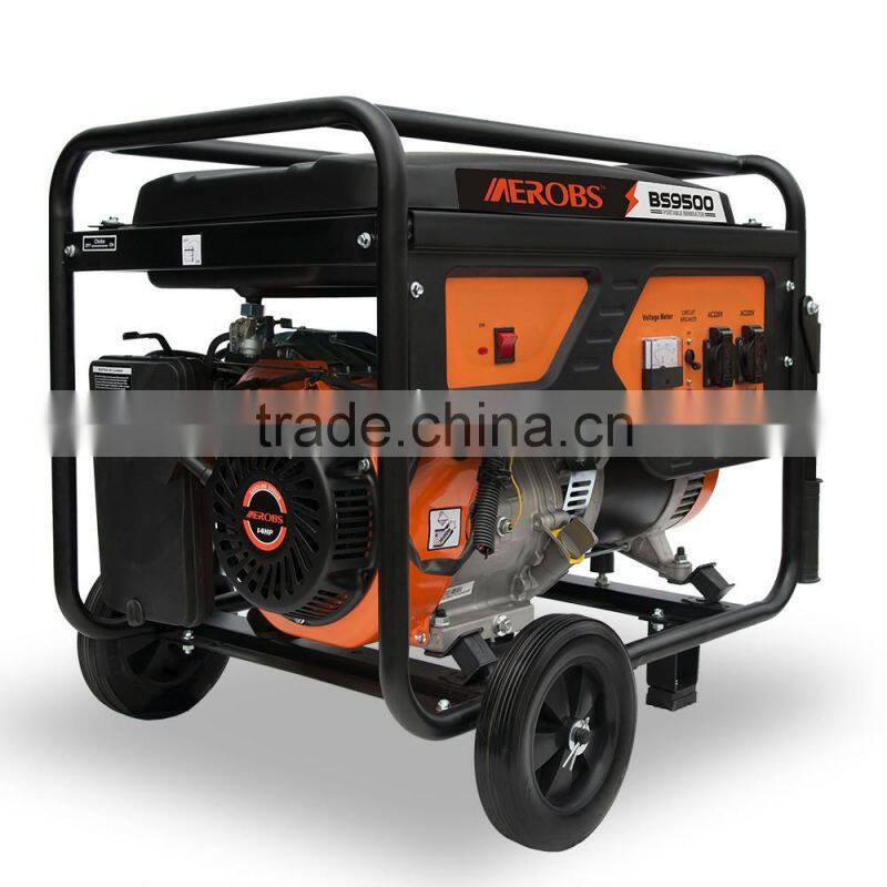 BSGE9500 Knife model Single Cylinder Air Cooled 7000W Gasoline Generator with Good Quality and Inexpensive Price