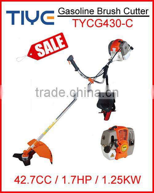 high quality gasoline 2 stroke engine brush cutter grass trimmer for cutting grass