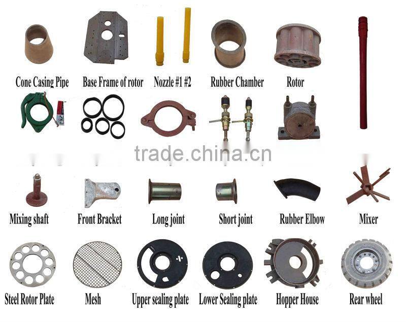 GZ-9 output 9m3/h diesel drive dry mix shotcrete machine