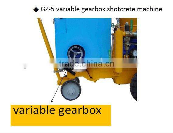 GZ-5 Diesel Drive Concrete Shotcrete Machine for Hydropower Projects with Output 5m3/h