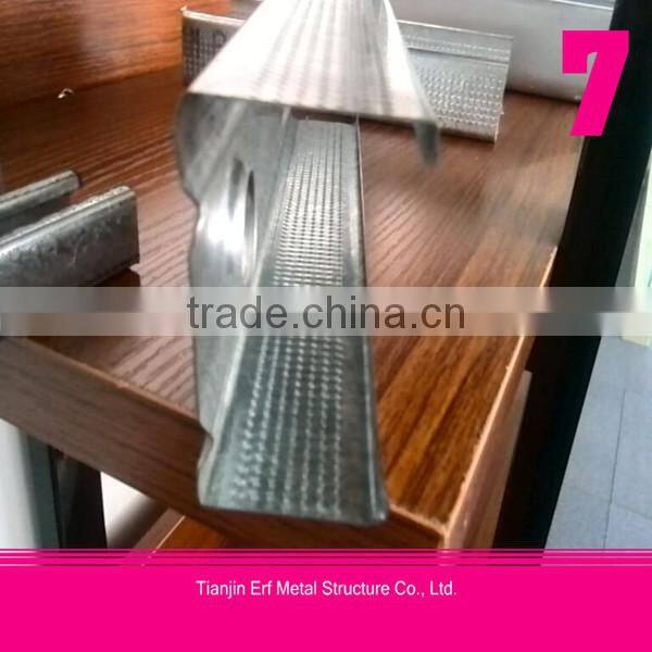 C profile, hot dipped galvanized steel c channel