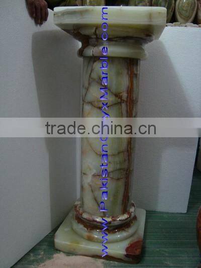 Wholesale Natural MULTI GREEN ONYX PEDESTALS COLLECTIONS