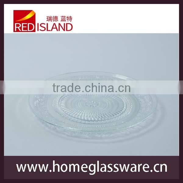 Glass plate set for Fruits Salad cold dishes