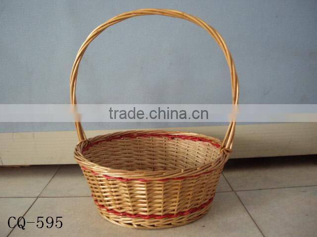 small cheap lined willow wicker shopping basket wicker egg basket