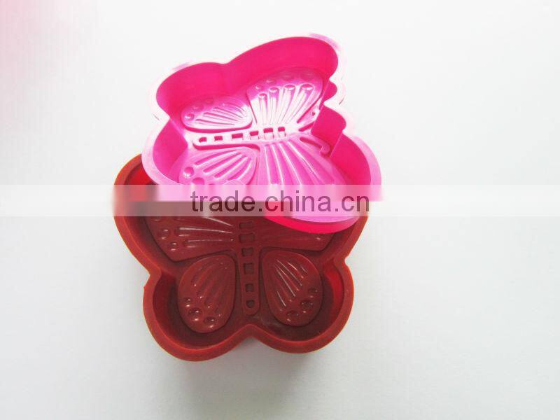 FDA&LFGB Insect shaped Orange Silicone Cake Molds