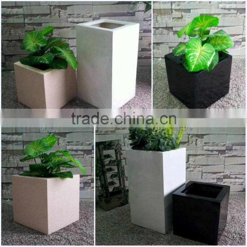 Fiberglass Garden Round Flower Planter