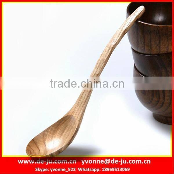 Unflatness Long Handle Wood Rice Spoon