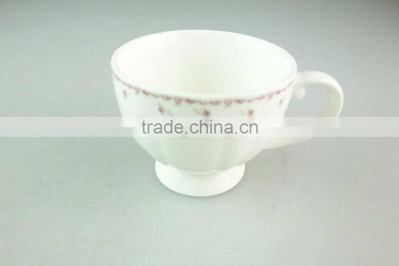 cheap porcelain tea cup with handle good tabelware