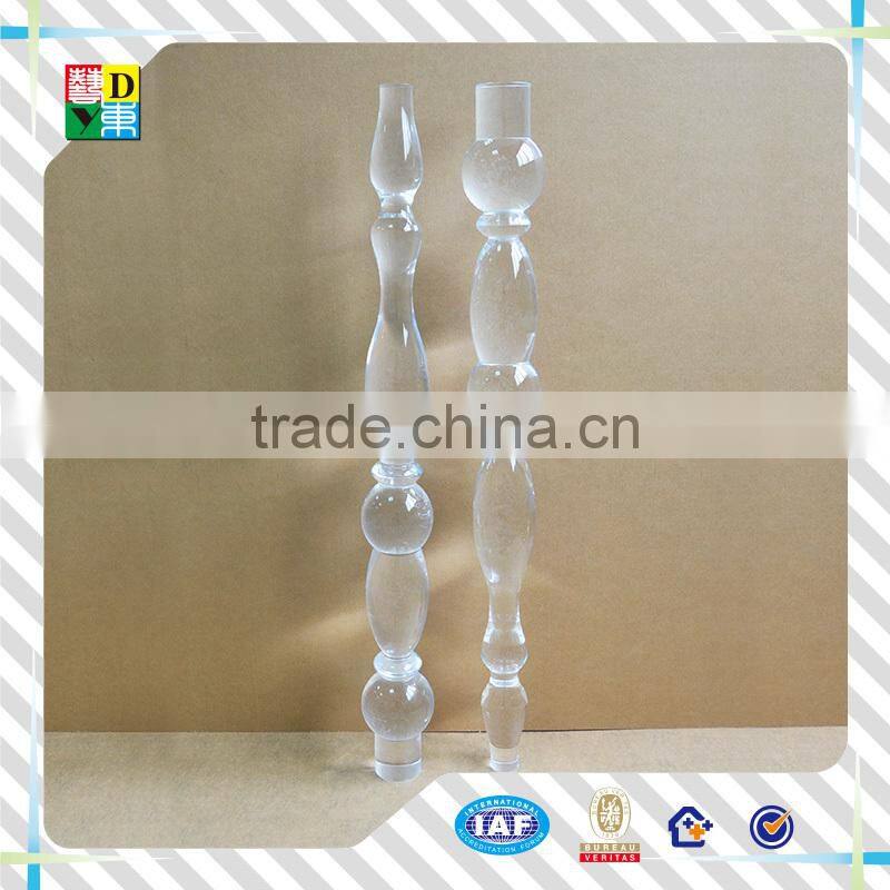 New arrival acrylic table leg polished high transperant acrylic furniture leg PMMA lucite acrylic bench leg wholesale price