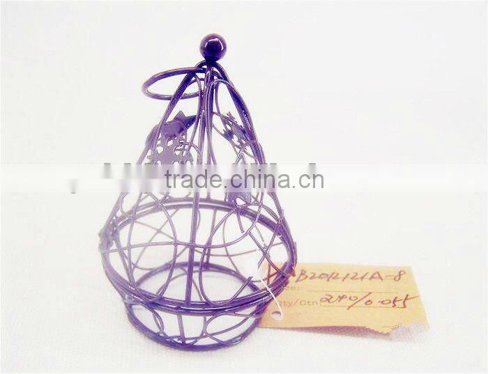 Wire Chocolate gif packaging box with round bottom for Christmas decor
