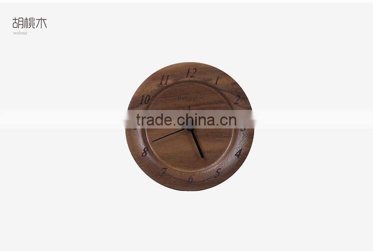 Carbon baking wooden wall digital clock