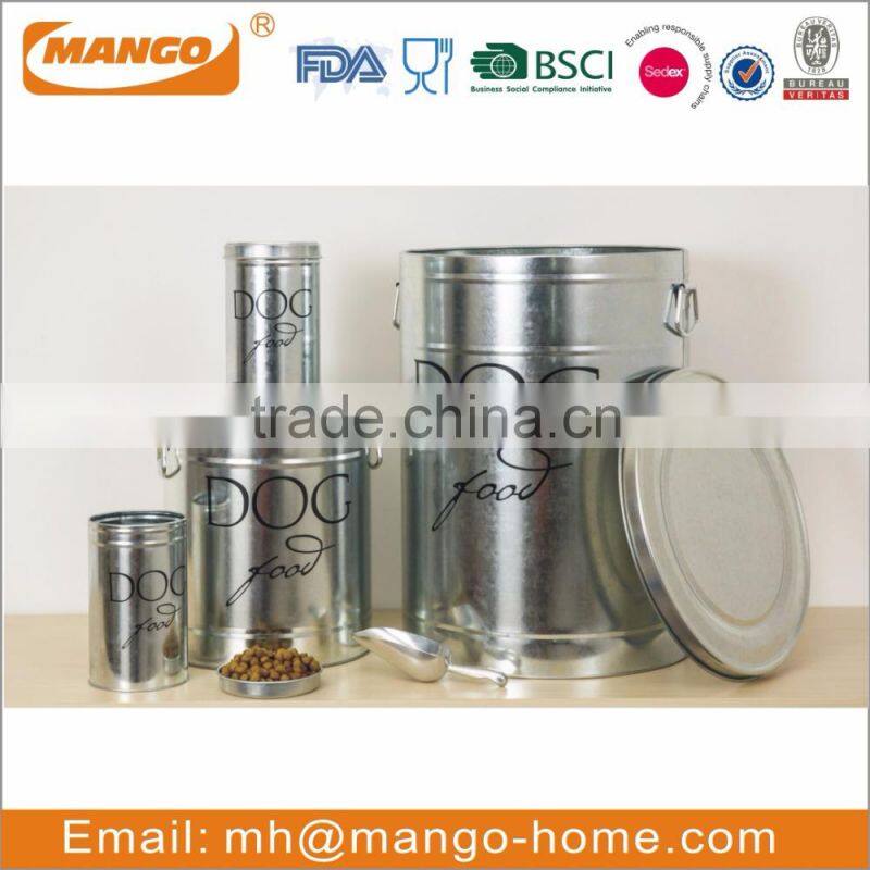 Air tight Powder Coating Metal Pet Food Storage Box