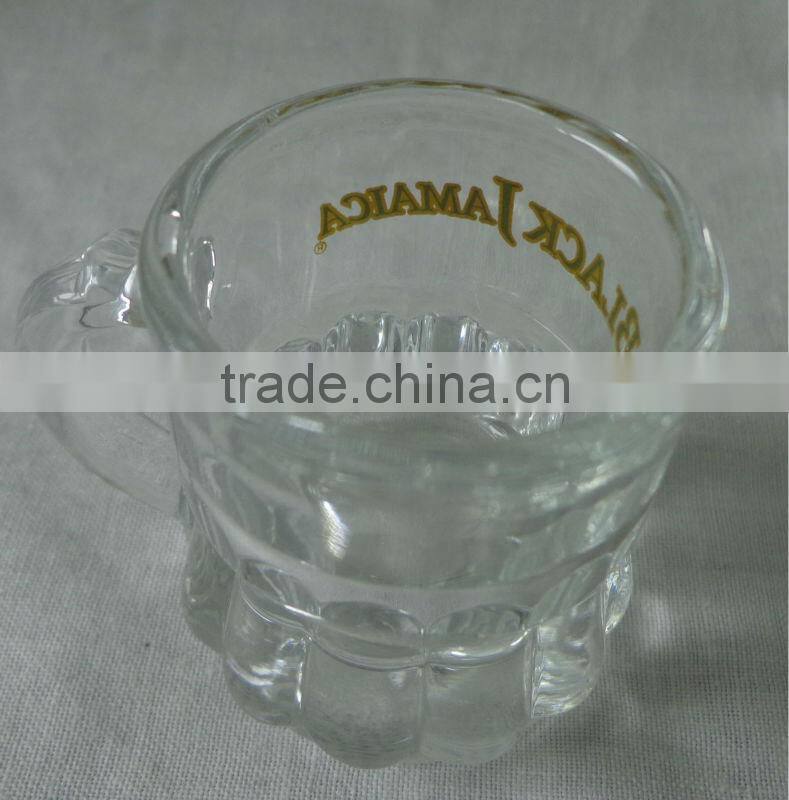 Round bottom tequila shots glass