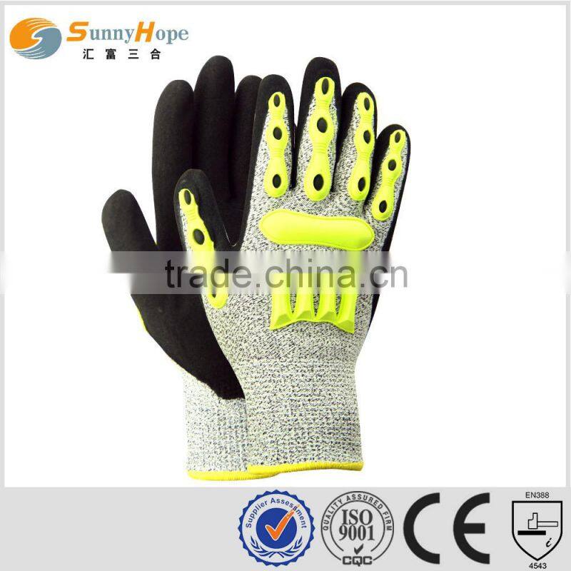 sunnyhope cheap cut resistant gloves for work with TPR