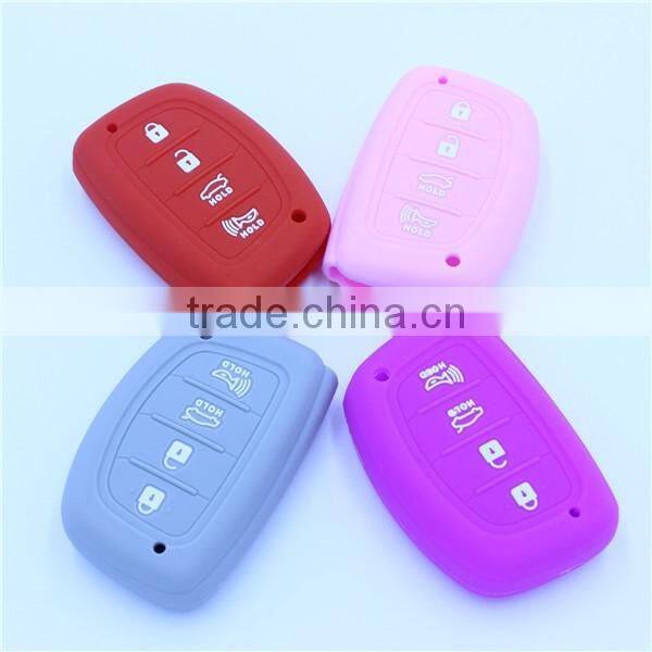 New Design silicone car key cover for hyundai 4 buttons