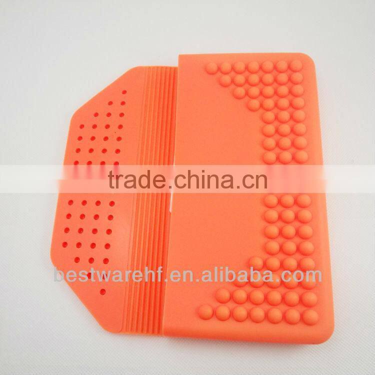 eco-friendly orange Silicone money Bag