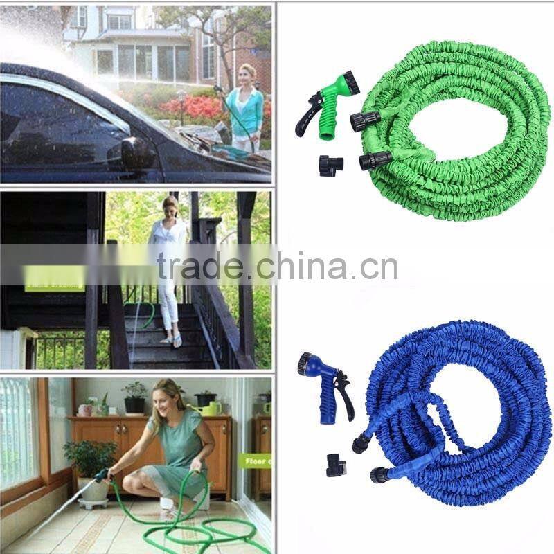 Expandable Nozzle Gun 25 50 75 100 FT Flexible Garden Water Hose Pipe w/ Spray