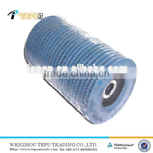 Blue flap disc brake disc with well selling
