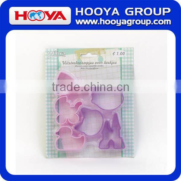 6PCS PLASTIC COOKIE CUTTER