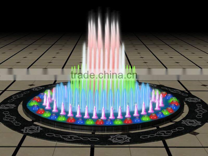 Music dancing for water decoration10m, 12m high jet dry fountain square fountain