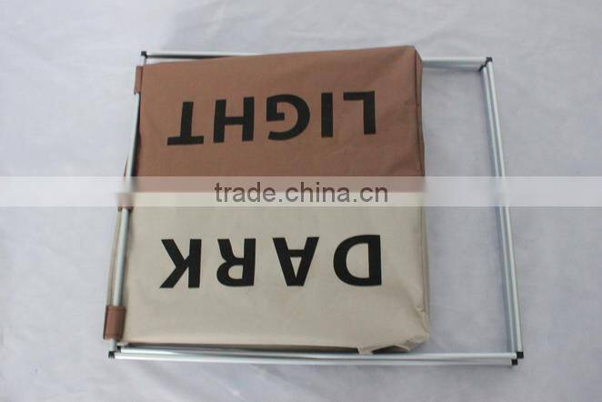 Home and hotel usage double laundry sorter /2 fashionable light and dark basket for laundry