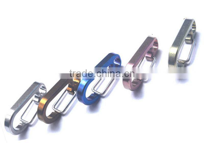 TK-1772 Titanium alloy Mini Quick Release Snap Hook Keychain Carabiner