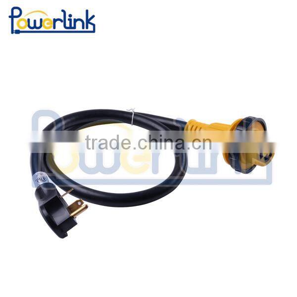 S60136 ETL RV power cord RV extension cord with molded connector