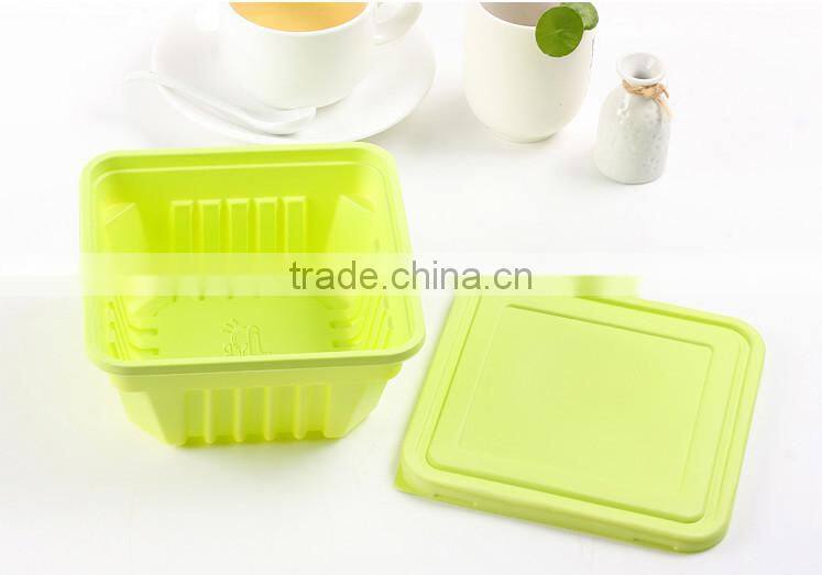 custom high quality Disposable food packing square plate