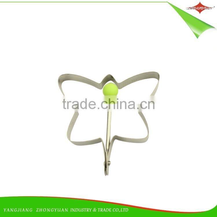 ZY-F1460 stainless steel egg ring pp ball handle fried egg ring hen style mold