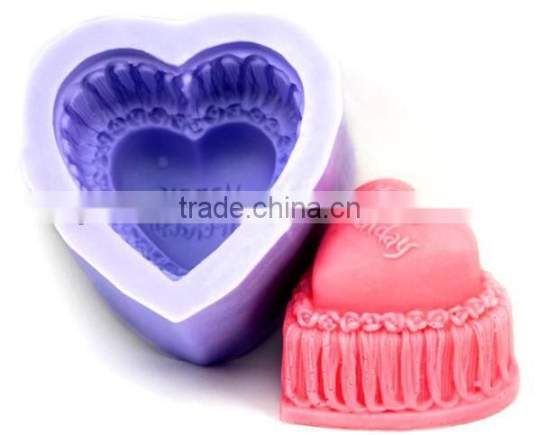 China birthday silicone candle molds