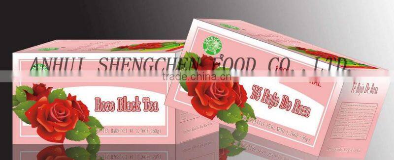 wholesale competitive price Rose Black Teabag high quality
