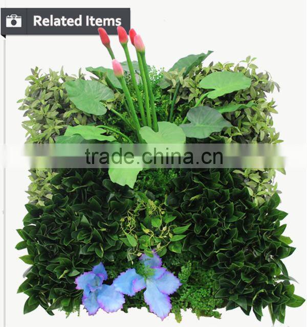 Outdoor creative artificial living moss flower plants wall