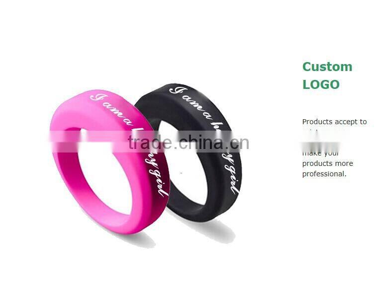 Hot selling custom cheap silicone rubber wedding rings, fashion custom silicone wedding ring