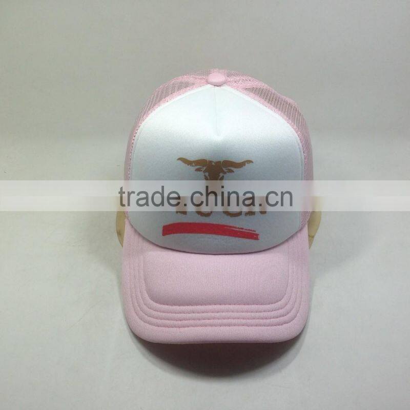 Pink Trucker Hat Screen Printing Summer Cap