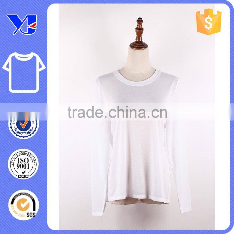 Jersey top wear long sleeves cheap prices white polyester unisex t-shirt