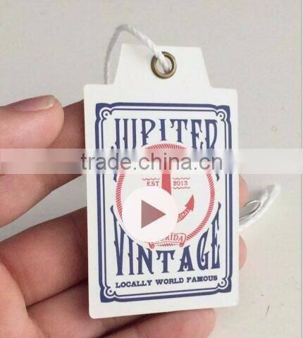 2016 Customized high quality garments Swing Tags