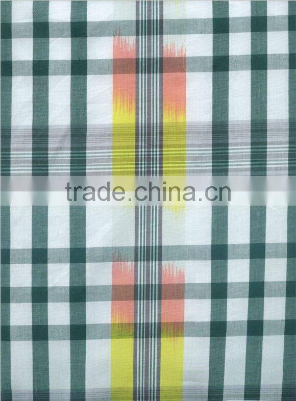 Space dyed fabric woven shirt fabric