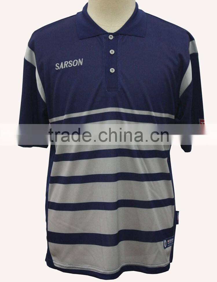 Polo shirt custom embroidered logo lima polo with 3/4pant