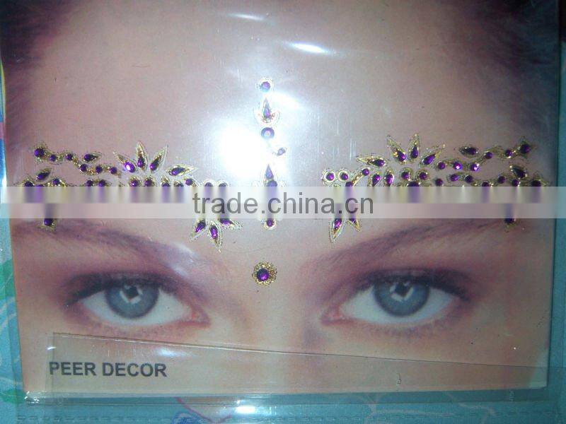 EYE CORNER face CRYSTAL TATTOO BINID STICKER , PAYPAL