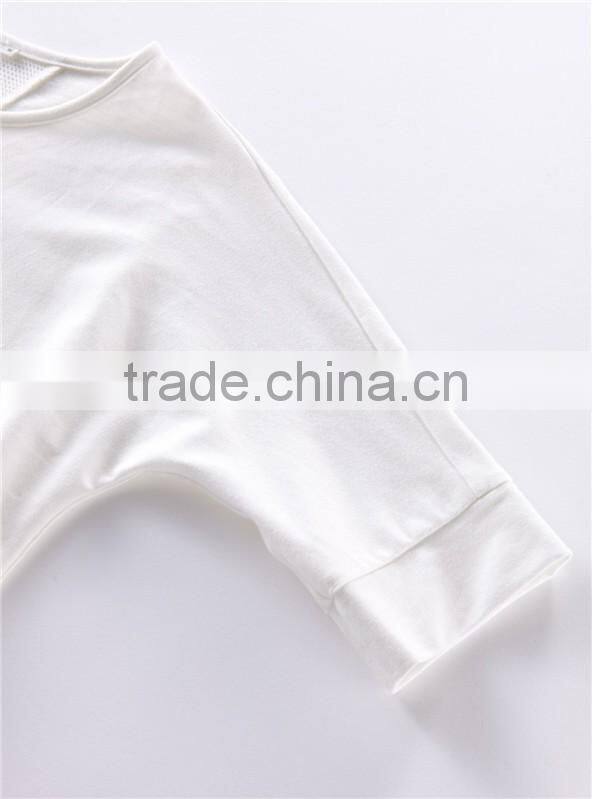 Customized 100% Cotton Fleece pullover Sweatshirts print 1/2 sleeve crewneck pullover t shirt