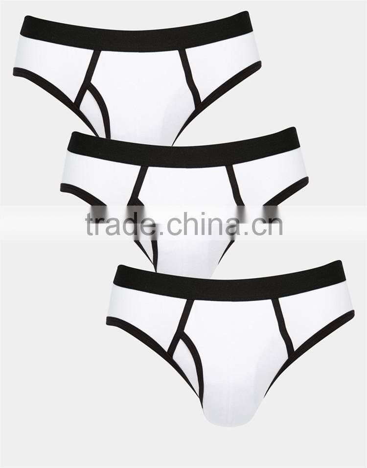 HOYUGO 3 Pack Men Briefs Thong With Contrast Trim